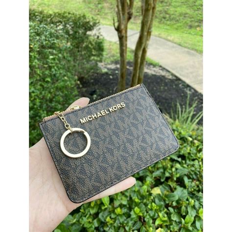 michael kors logo chain wallet|michael kors wallet with keychain.